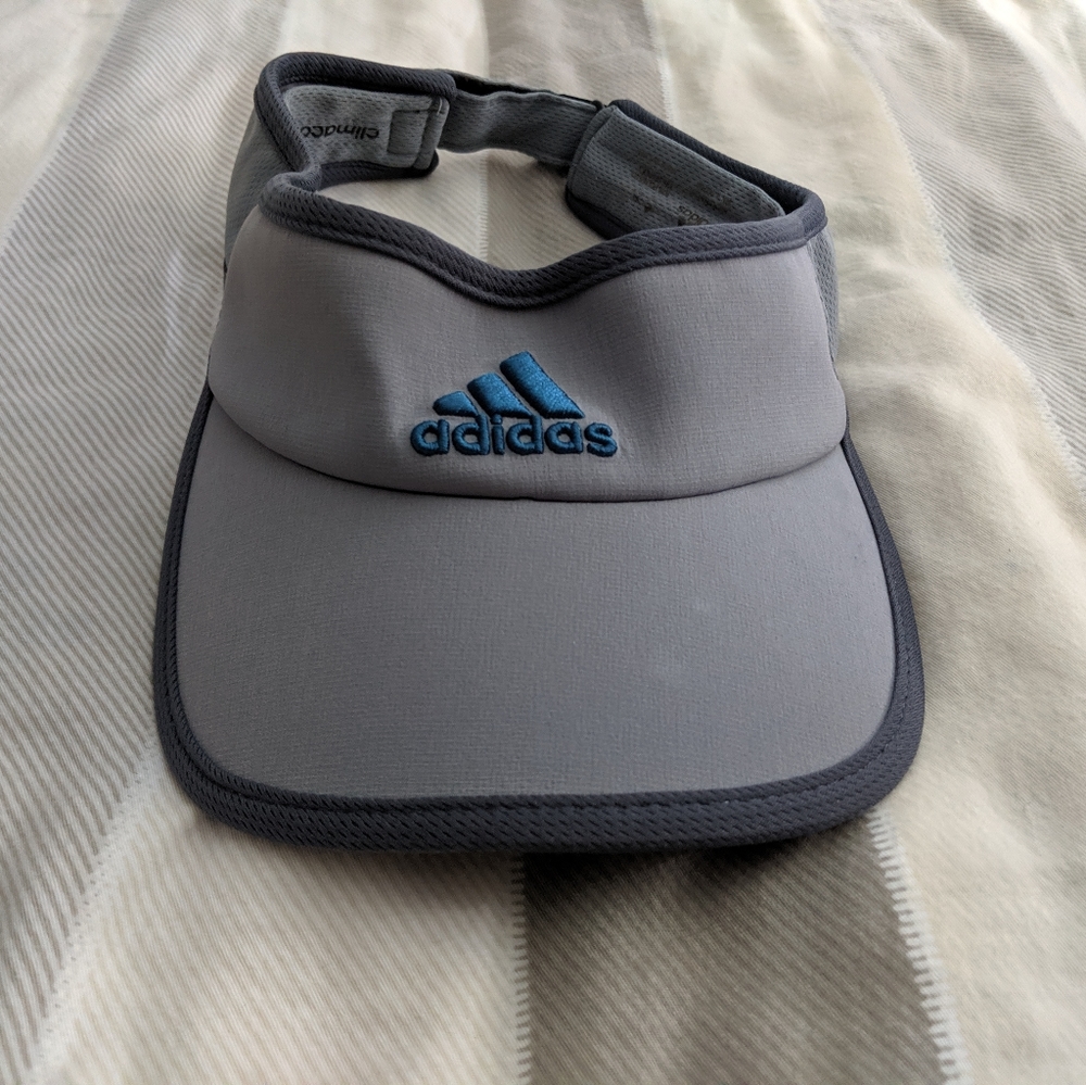 Adidas Gray Sun Sports Visor Hat